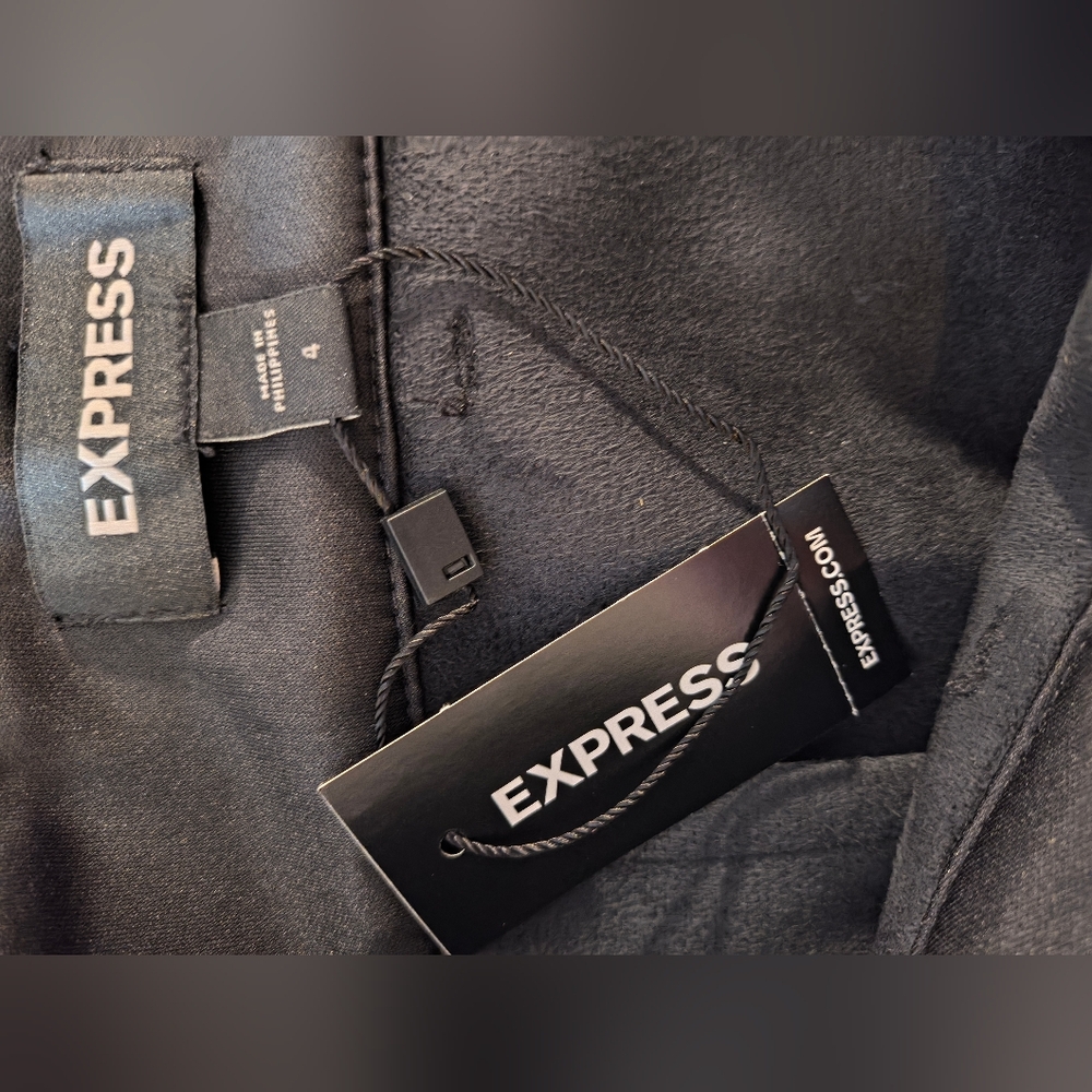 Express Sz 4 Elegant Black Skirt - Picture 7 of 8